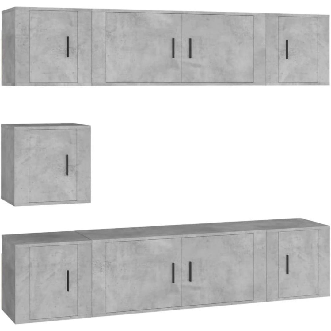 Sideboard in Grau aus Samt
