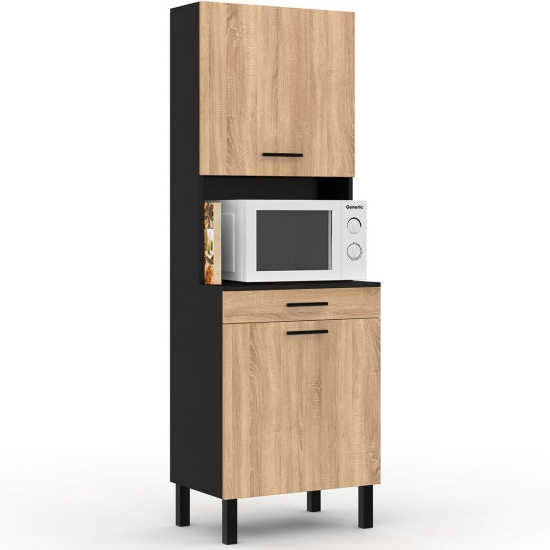 Sideboard mit Schubladen, Holzoptik und 2 Tueren