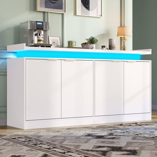 Sideboard mit LED Beleuchtung und 4 Tueren