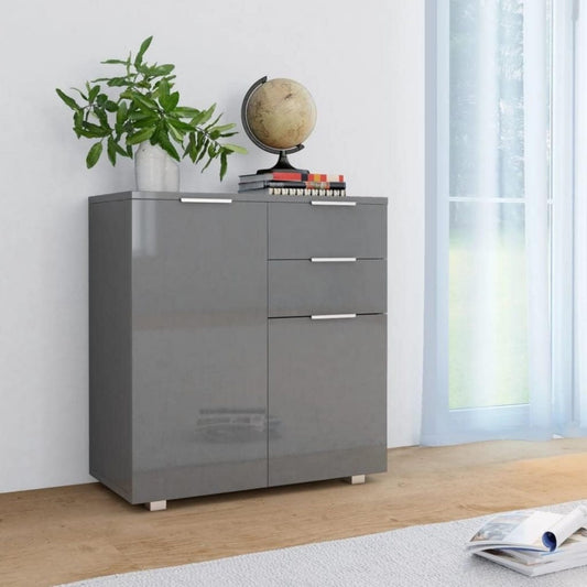 Sideboard verbindet 2 Schubladen und glaenzende Oberflaechen