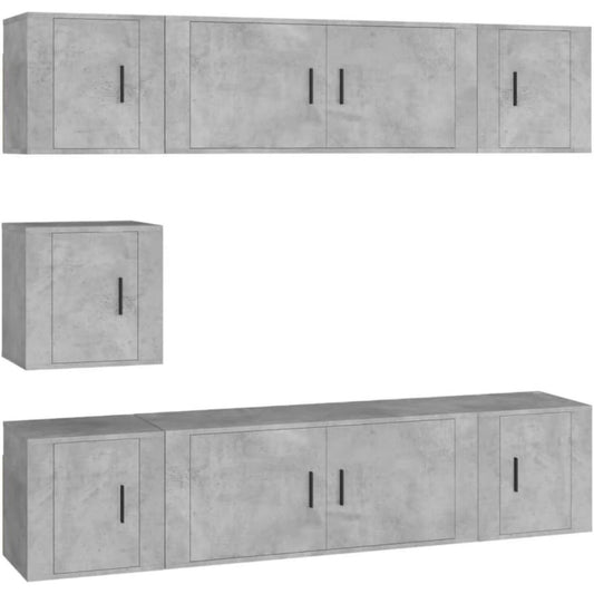 Sideboard in Grau aus Samt
