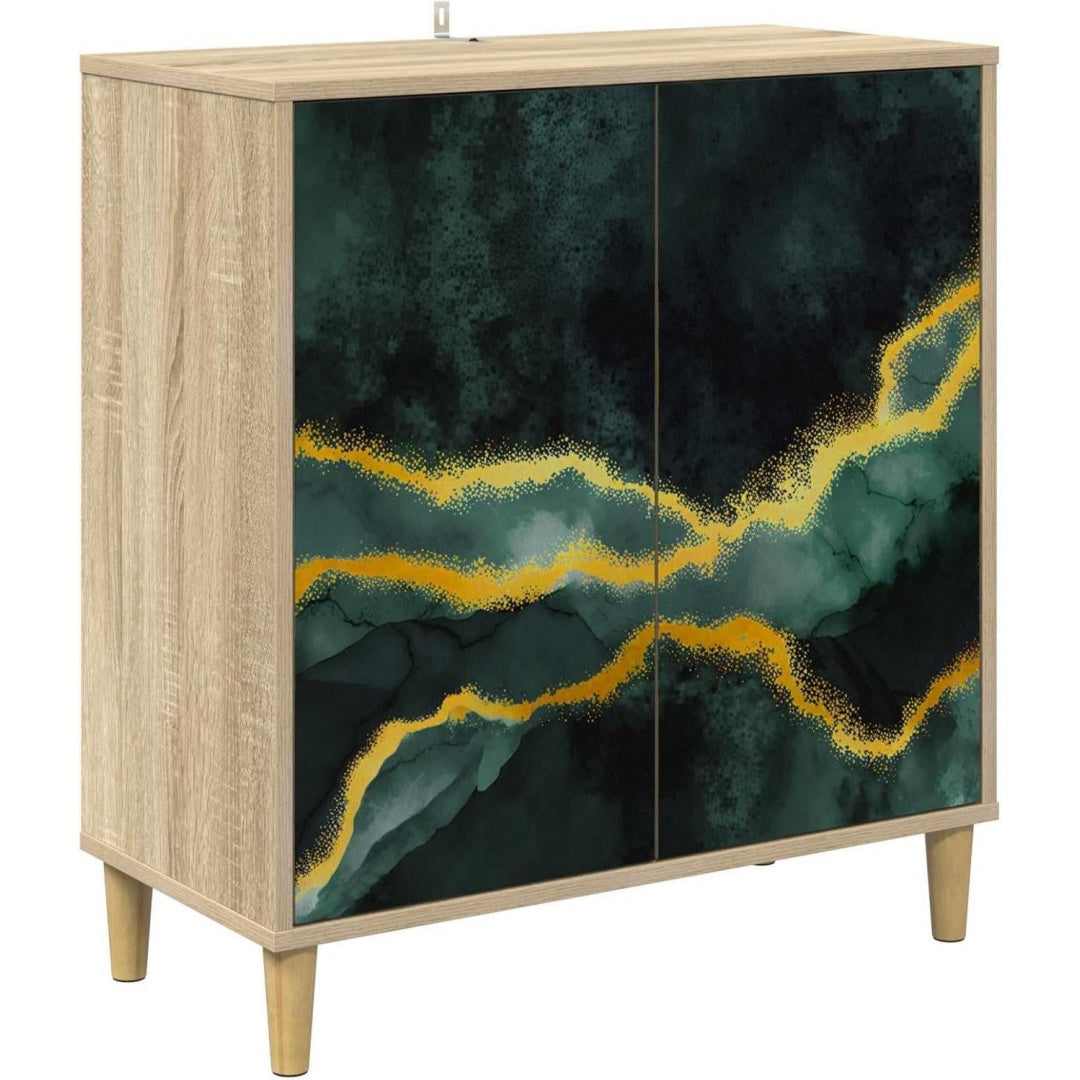 2 Tueren an dem Sideboard mit den Massen 69 x 33 x 75 cm