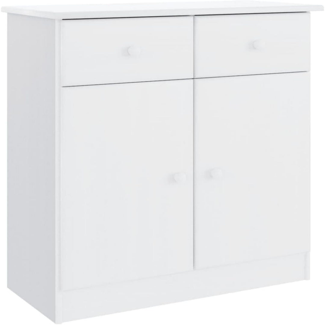 Sideboard mit den Massen 77 x 35 x 73 cm in Weiss