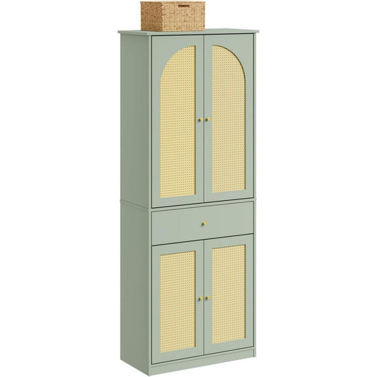 Kleiderschrank in Gruen und Gelb